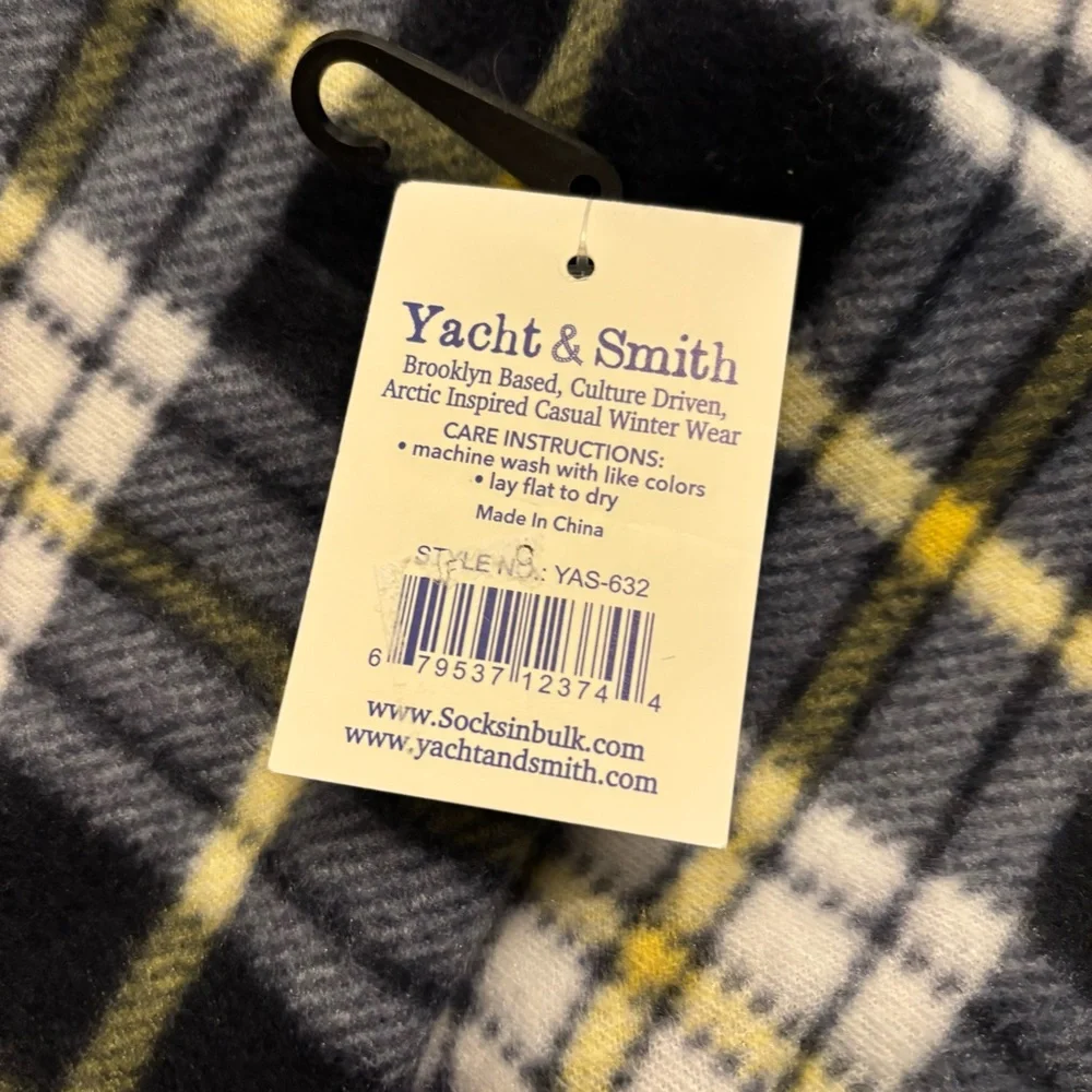 Unisex Plaid Cozy Warm Sift Water Resistant Scarf One Size